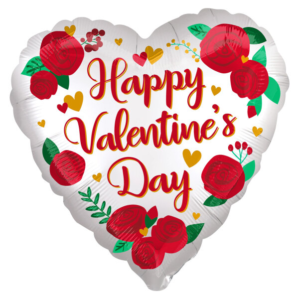 Folienballon Infused Happy Valentines Day groß