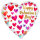 Folienballon Happy Valentines Day Painterly