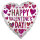 Folienballon Happy Valentines Day Pailletten