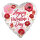 Folienballon Satin Painted Flowers