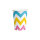 Pappbecher Rainbow Chevron