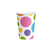 Pappbecher Rainbow Dots