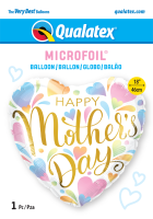 Folienballon HMD - Mothers Day Pastel Hearts