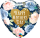 Folienballon HMD - Mothers Day Pink & Blue Roses