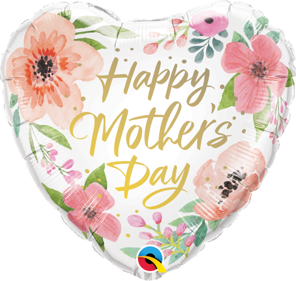 Folienballon HMD - Mothers Day Pink Floral