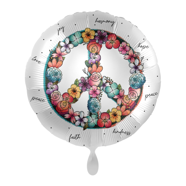 Folienballon Peace - Flower