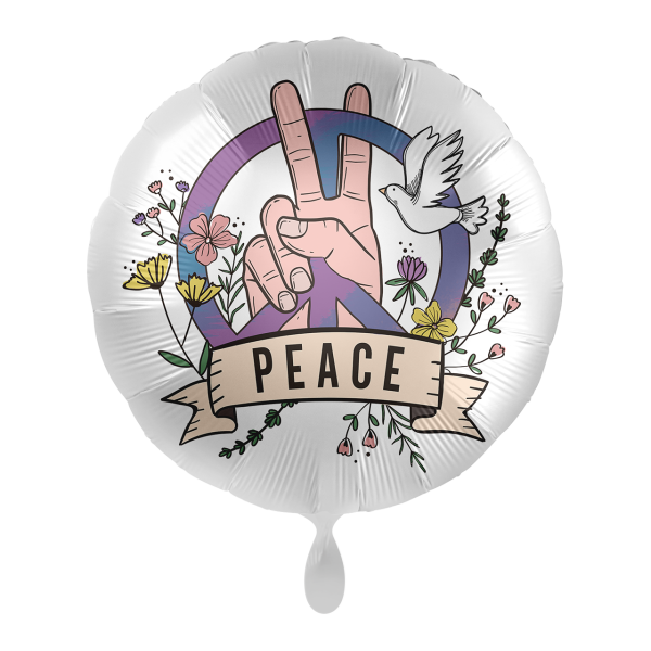 Folienballon Peace - Sign