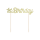 Cake Topper 1st Birthday gold glitter