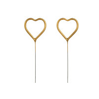 Wunderkerze Herz gold 2er Set