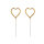 Wunderkerze Herz gold 2er Set