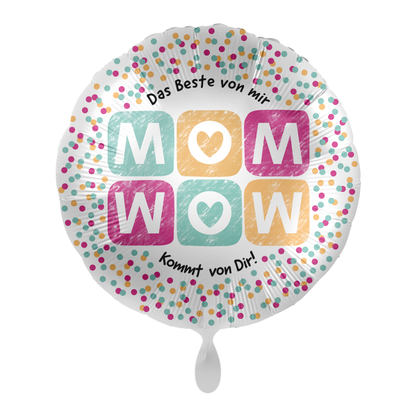 Folienballon HMD - MOM WOW