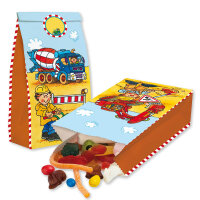 Partytüten Baustelle - Bagger (Papier)