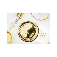 Pappteller gold