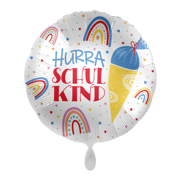 Folienballon Einschulung - Hurra Schulkind