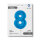 Folienballon Zahl 8 blau