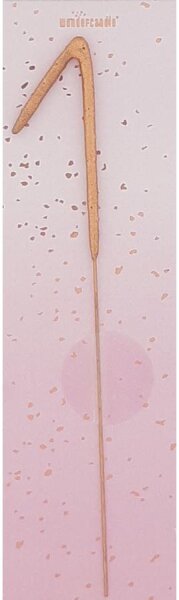 Wunderkerze Zahl 1 rosegold