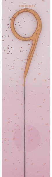 Wunderkerze Zahl 9 rosegold