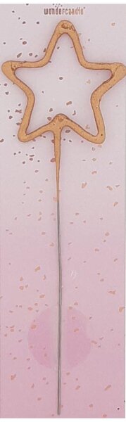 Wunderkerze Stern rosegold