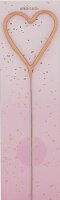 Wunderkerze Herz rosegold
