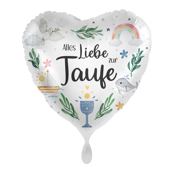 Folienballon Taufe - Alles Liebe zur Taufe