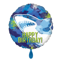Folienballon HBD - Birthday Sharky