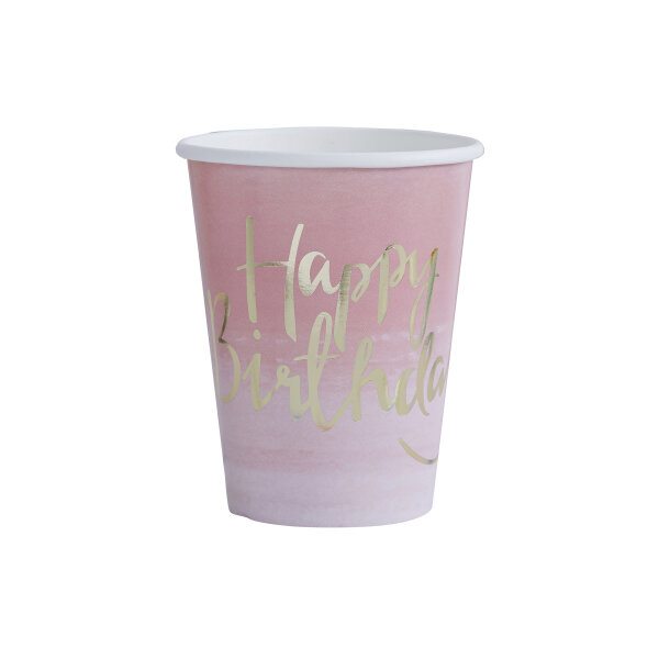 Pappbecher Pink Ombre