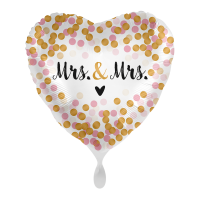 Folienballon Dotty Love Mrs.& Mrs.