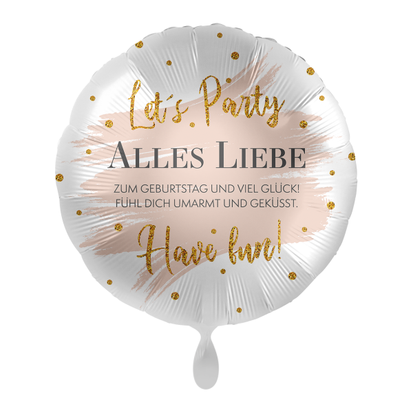 Folienballon Alles Liebe summer Glow
