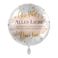 Folienballon Alles Liebe summer Glow