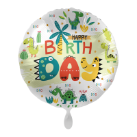 Folienballon HBD - Dinoland Birthday