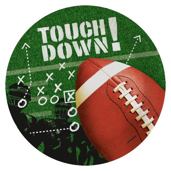 Pappteller Touchdown!