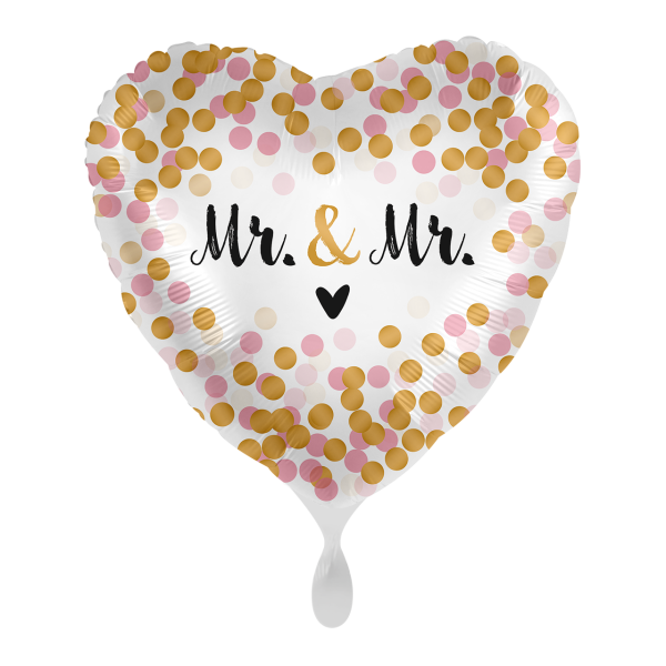 Folienballon Dotty Love Mr. & Mr.