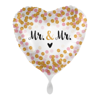 Folienballon Dotty Love Mr. & Mr.