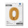 Folienballon Zahl 0 gold