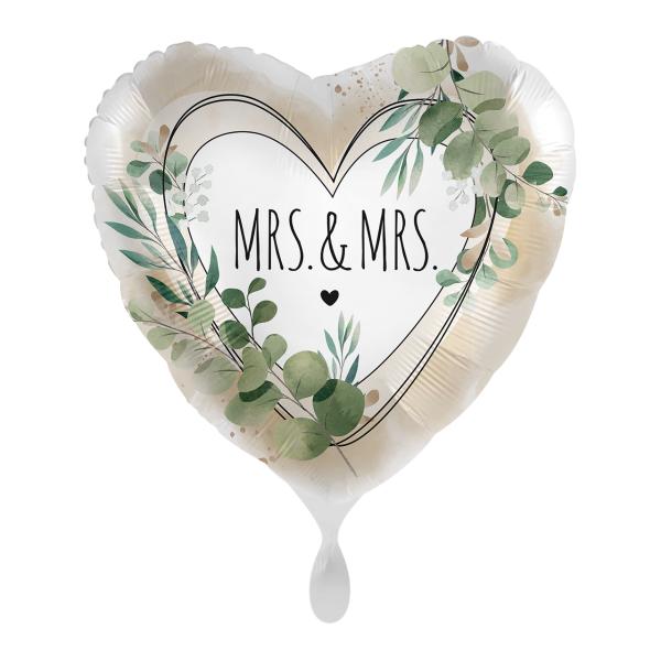 Folienballon Mrs. & Mrs. Natural