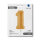 Folienballon Zahl 1 gold