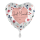 Folienballon Just Married Flowers