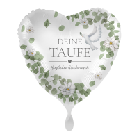 Folienballon Taufe - Glückwunsch zur