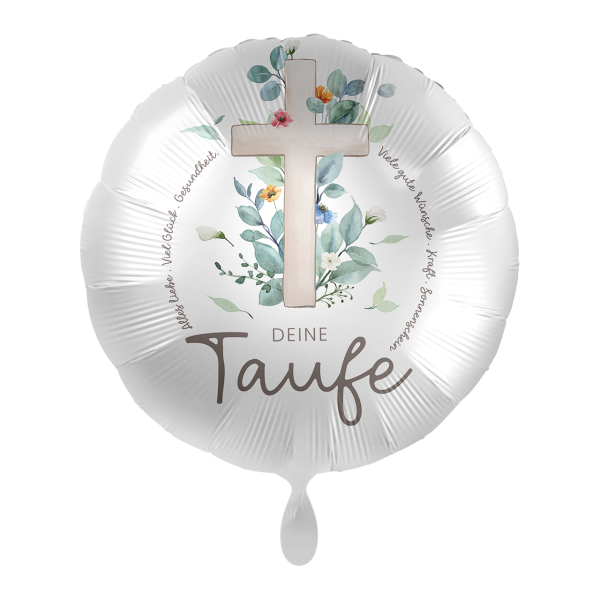 Folienballon Taufe - Kreuz deine Taufe