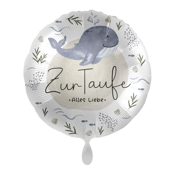 Folienballon Taufe - Wal