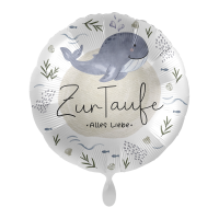 Folienballon Taufe - Wal