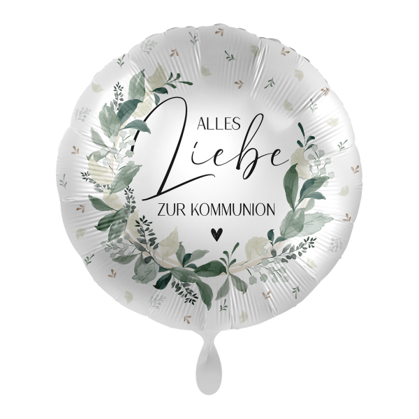 Folienballon Alles Liebe zur Kommunion