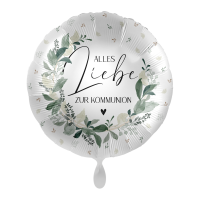 Folienballon Alles Liebe zur Kommunion
