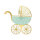 Servietten Kinderwagen Mint
