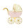 Servietten Kinderwagen Rosa