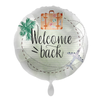 Folienballon Welcome - Back Globetrotter