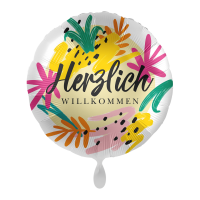 Folienballon Welcome - Herzlich Willkommen Aloha