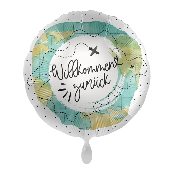 Folienballon Welcome - Willkommen Zurück