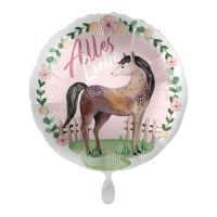 Folienballon Charming Horse Alles Liebe