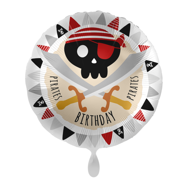 Folienballon HBD - Pirates Party Geburtstag
